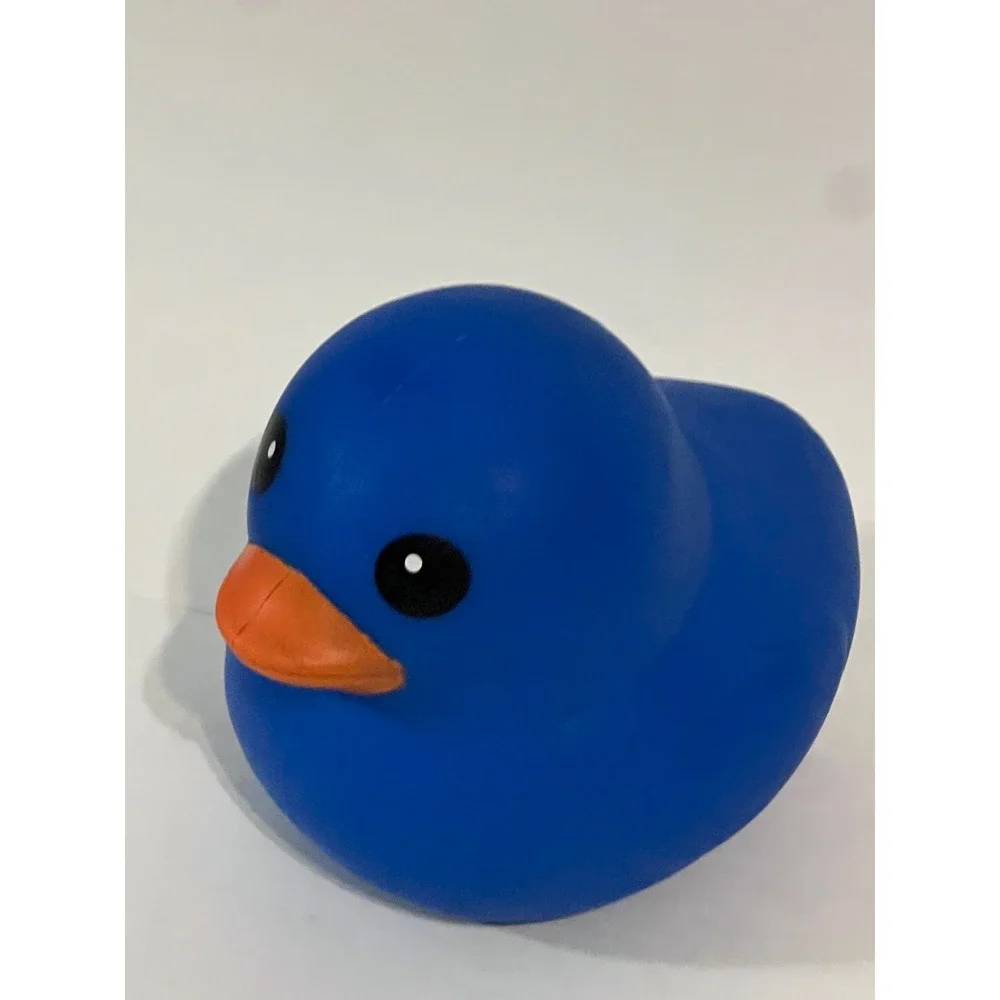 Sunny Days Entertainment Squishy Duck Blue Rubber Ducky Sensory Toy 5 Inch NEW